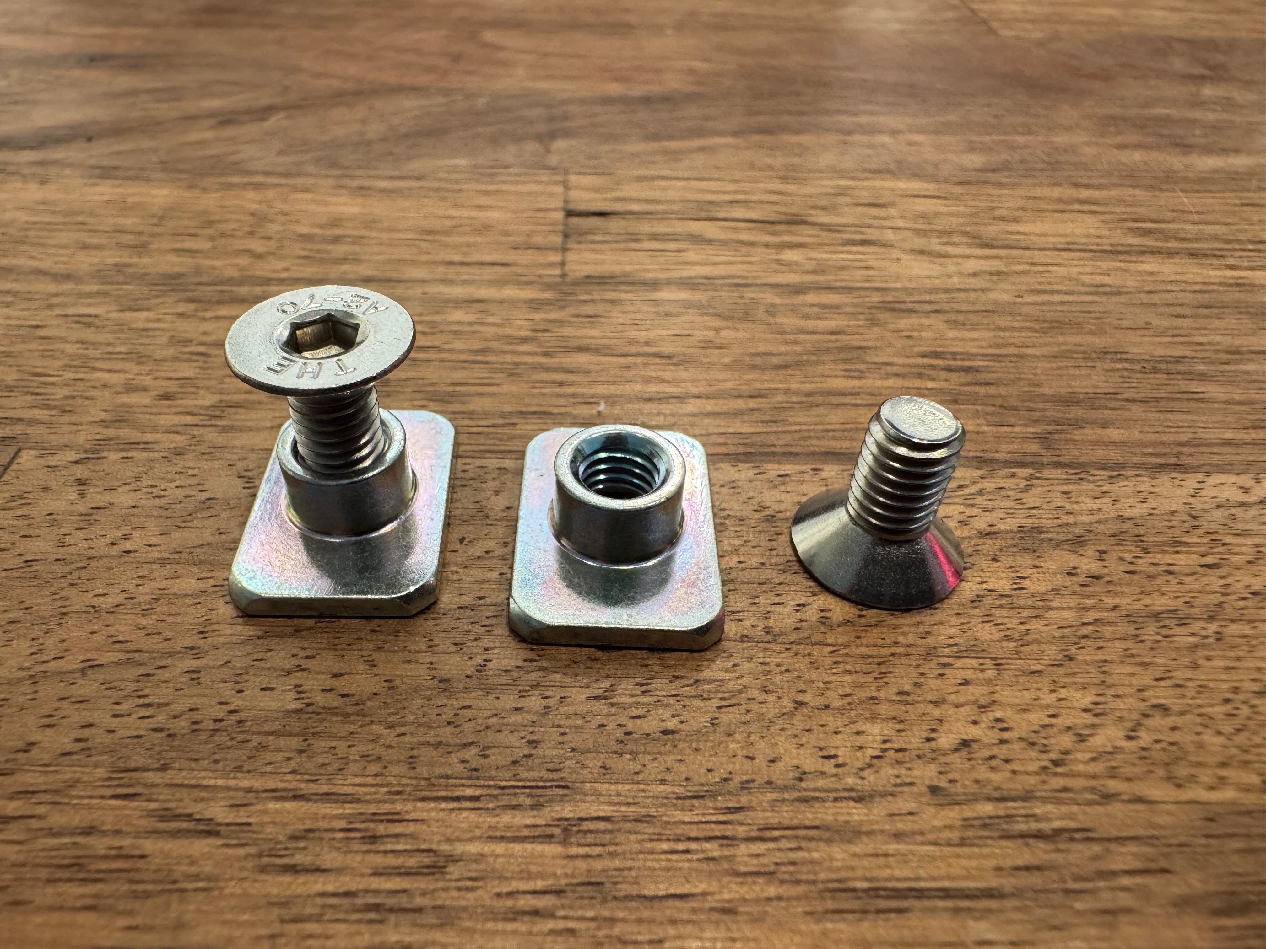 VANNON L-Track Mounting Hardware Kit | Airline Track Bolt & T-Nut Set