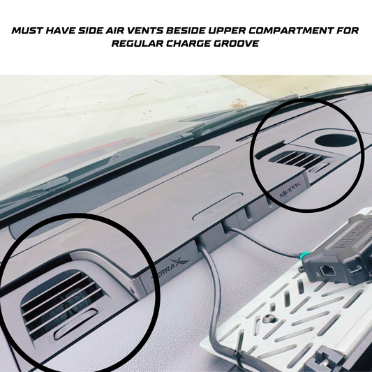 TERRA X Charge Groove Dash Console Organizer
