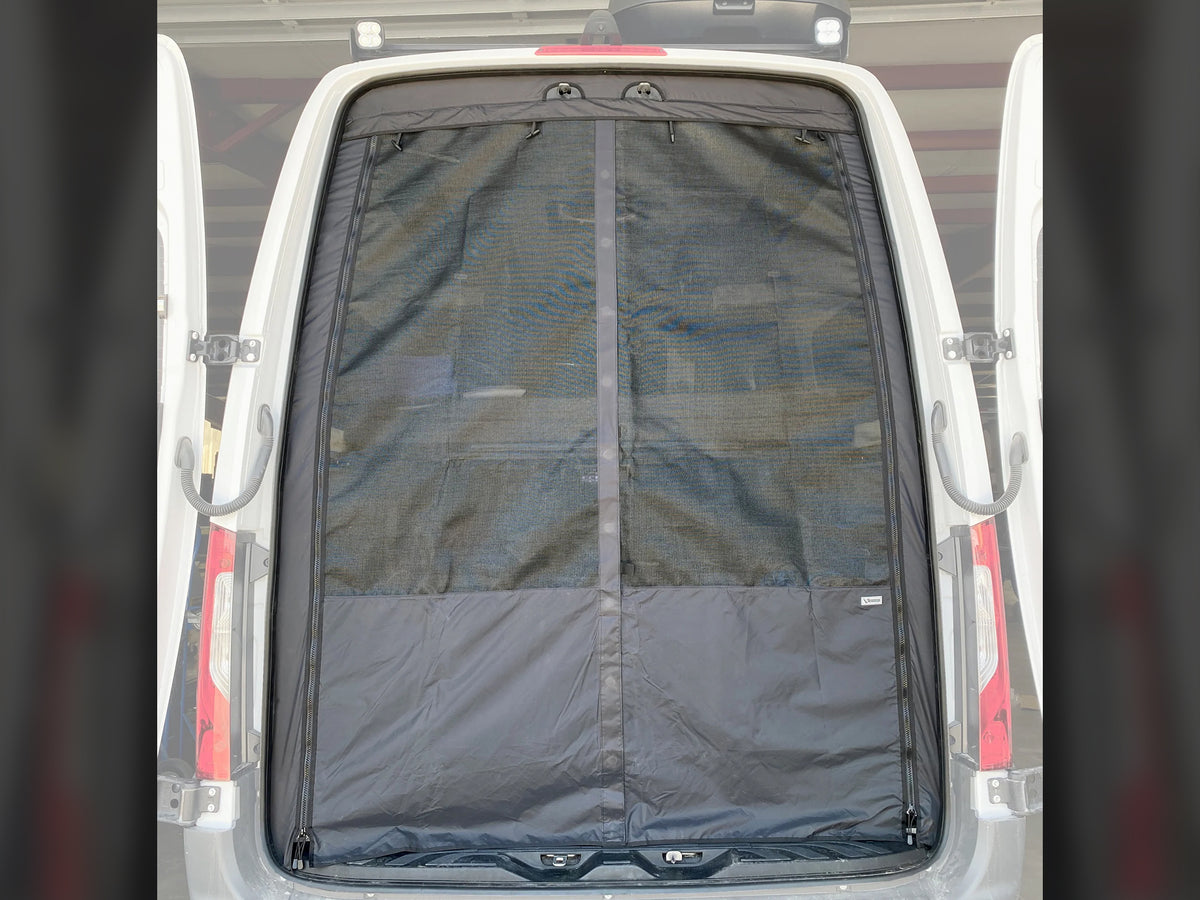 Bus Window Bug Screen Mercedes Sprinter Rear Door Bug Screen 2019+ | Van Life Mesh Screen ...