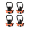 L-Track Tie Down O-Ring Fitting, Orange, 4-Pack