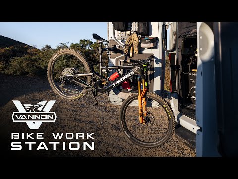 VANNON Sprinter Van Rear Door Bike Work Station Product Video