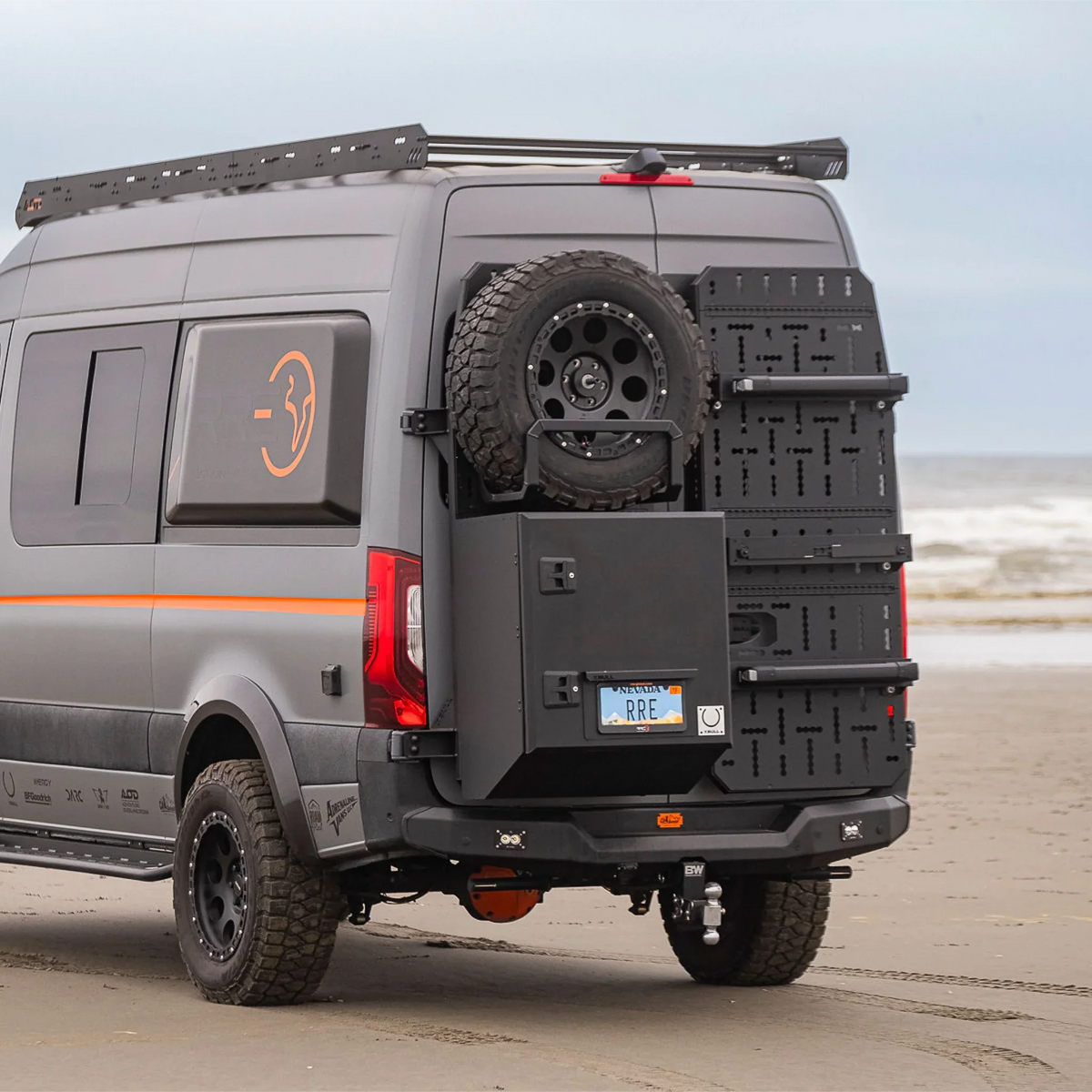 Sprinter Rear Door Racking System XBULL Sprinter Rear Door Carrier for 2019+ Vans | Modular Rear Cargo ...